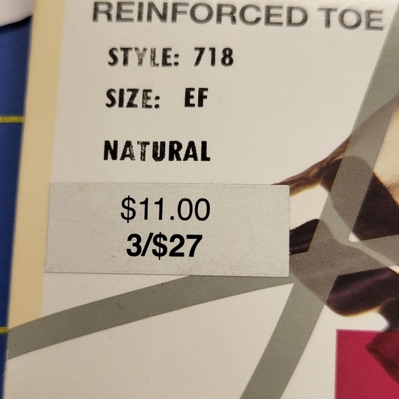 Silk Reflections Controled Top Reinforced Toe EF Natural Silky Sheer - Picture 2 of 3